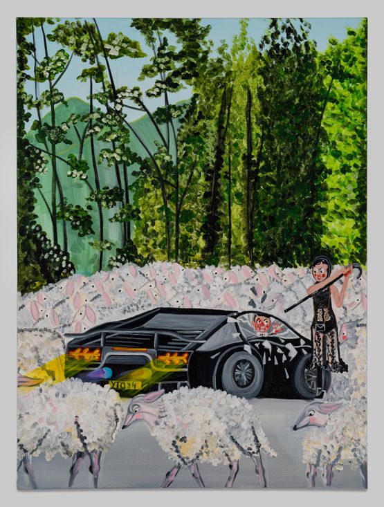 Little Loner by Oh De Laval contemporary artwork Painting