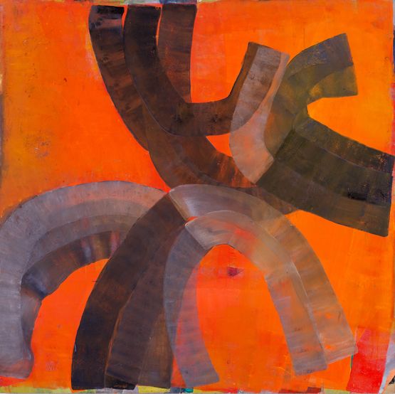 Over The Gap by Ildiko Kovacs contemporary artwork Painting