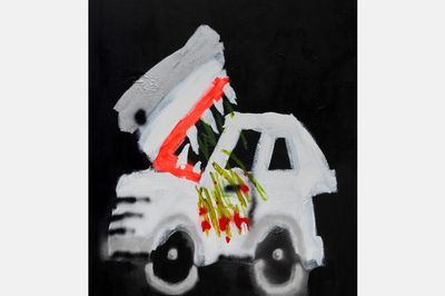Robert Navas First Show at Pace is a Veritable Sharknado