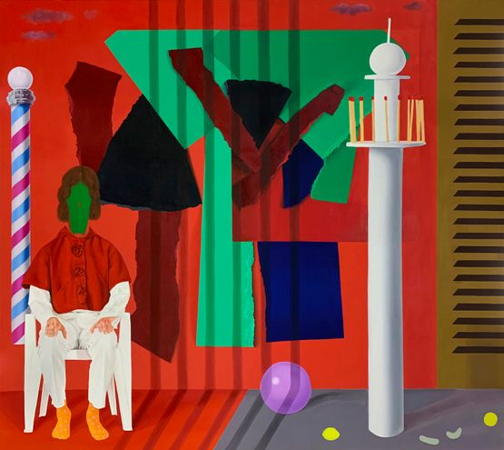 The Lighthouse by Jannis Varelas contemporary artwork Painting
