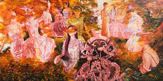 The Refrain on History by Ming Ying contemporary artwork Painting