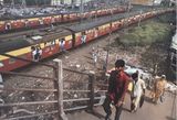 Commuters Mahim Bombay by Raghubir Singh contemporary artwork photography