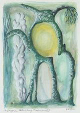 Aufsteigende Verdunstung Totalreservate by Hartmut Neumann contemporary artwork painting works on paper