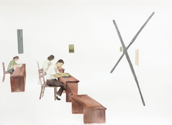 The Study of X by Zhai Liang contemporary artwork Works on Paper