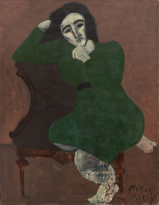 Girl in Green by Milton Avery contemporary artwork Painting