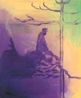 Small Tree Gidon Mountain  by Sawangwongse Yawnghwe contemporary artwork painting