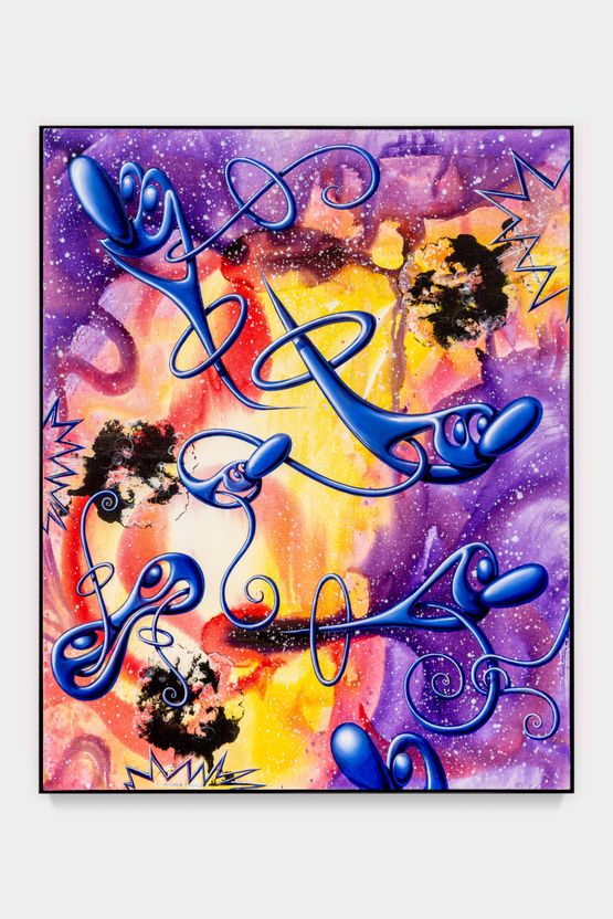 BLUERANIUM by Kenny Scharf contemporary artwork Painting