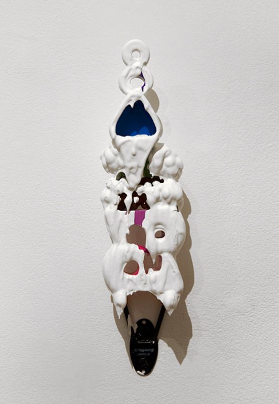 White Discharge Built-up Objects 27 by Teppei Kaneuji contemporary artwork Sculpture