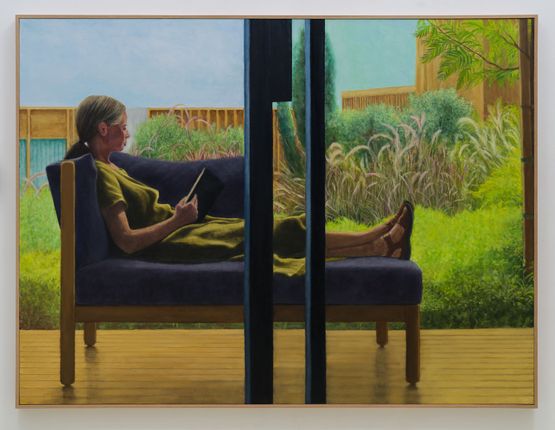 an almost cloudless sky by Jess Allen contemporary artwork Painting