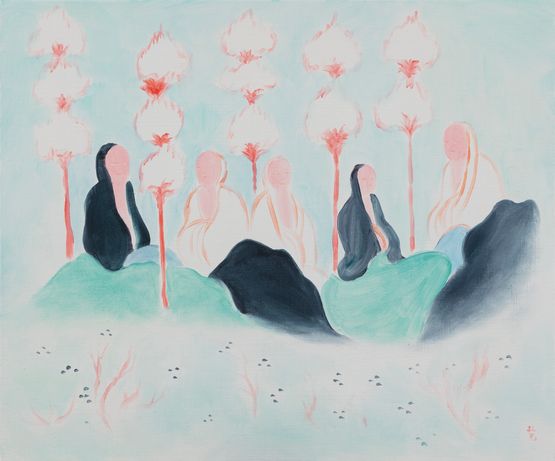 Meditation by Wu Yi contemporary artwork Painting