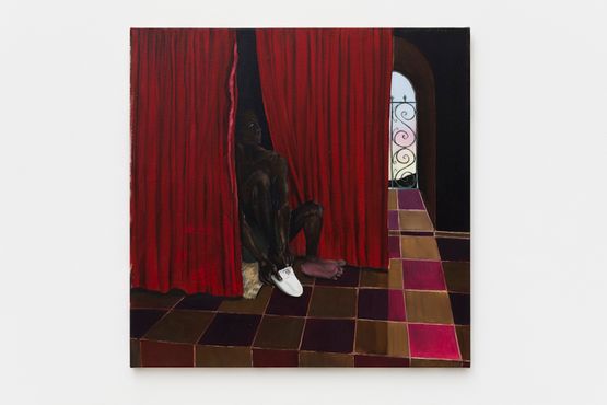 Sankofa - figura com alpargata by Antonio Oba contemporary artwork Painting
