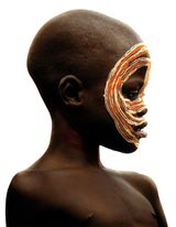 Surma Boy with Painted Face Ethiopia 1985-1996 by Carol Beckwith  Angela Fisher contemporary artwork photography