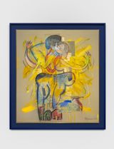 Whos Iconic Kiss by Simon Fujiwara contemporary artwork drawing mixed media painting print