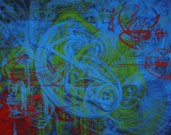 Loka by Stephen Pusey contemporary artwork Painting