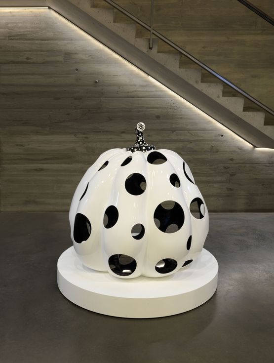 Pumpkin, 2019 by Yayoi Kusama, Fibreglass reinforced plastic