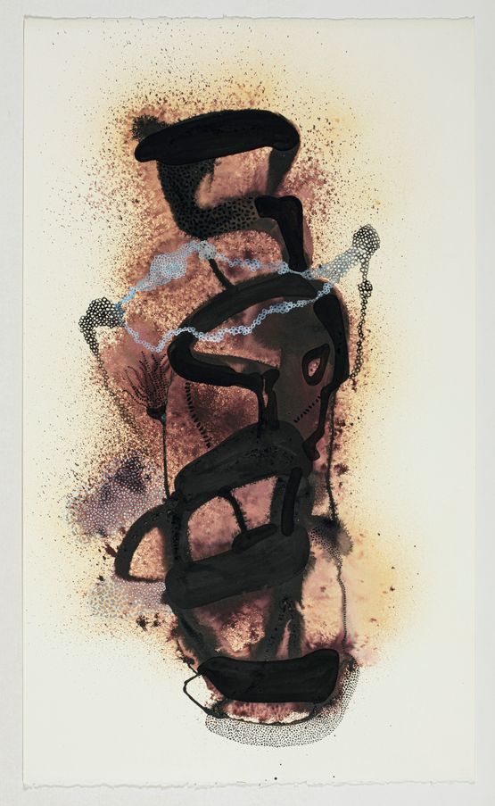 Totem 2 by Manisha Parekh contemporary artwork Works on Paper