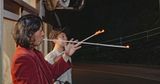 The long cigarettes and the traditional incense coil by Atsushi Yamamoto contemporary artwork moving image