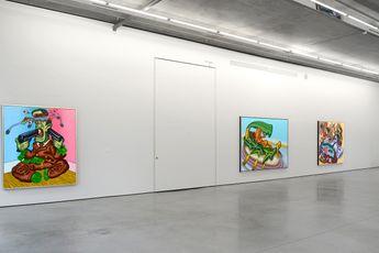 Contemporary art exhibition Peter Saul You Better Call Saul at Gary Tatintsian Gallery Moscow Russia