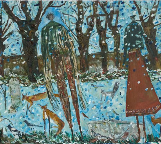 Hes part of nature you have to remember that by Melissa Kime contemporary artwork Painting