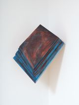 Corner Sculpture Dark by James Ross contemporary artwork painting works on paper
