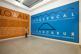 Contemporary art exhibition Hamish Fulton ATACAMA 1234567 at Galeria Nara Roesler Sao Paulo Brazil