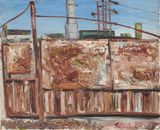 TPP Zalau in demolition nr. 90 by Gheorghe Ilea contemporary artwork painting works on paper