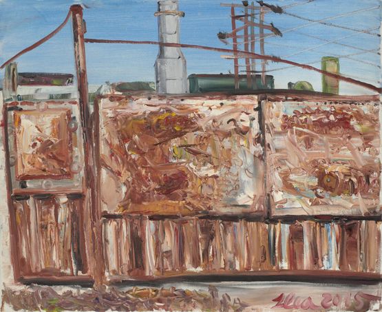 TPP Zalau in demolition nr. 90 by Gheorghe Ilea contemporary artwork Painting