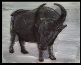 Buffalo by Made Wianta contemporary artwork painting