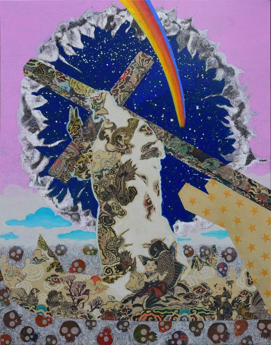 Hello. God is here I by Bui Thanh Tam contemporary artwork Painting