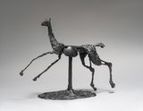 Grand galloping horse by Robert Couturier contemporary artwork sculpture