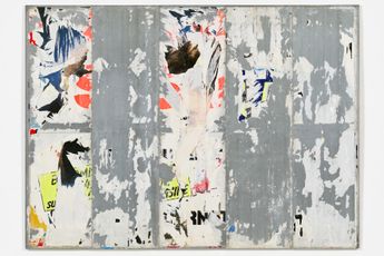 Contemporary art exhibition Raymond Hains Affiches Lacerees  Torn Posters at Galerie Max Hetzler Paris France
