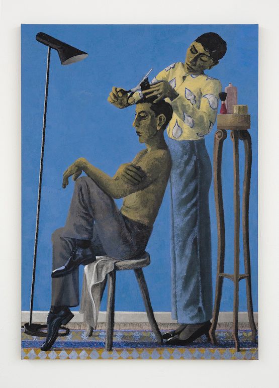 Haircut IV by Lenz Geerk contemporary artwork Painting