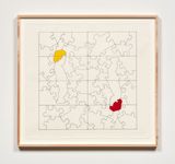 Paris Puzzle Floor by Richard Jackson contemporary artwork drawing painting works on paper