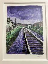 Train Tracks by Bob Dylan contemporary artwork print
