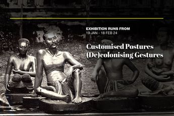 Contemporary art exhibition Group Exhibition Customised Postures Decolonised Gestures at Gajah Gallery Singapore