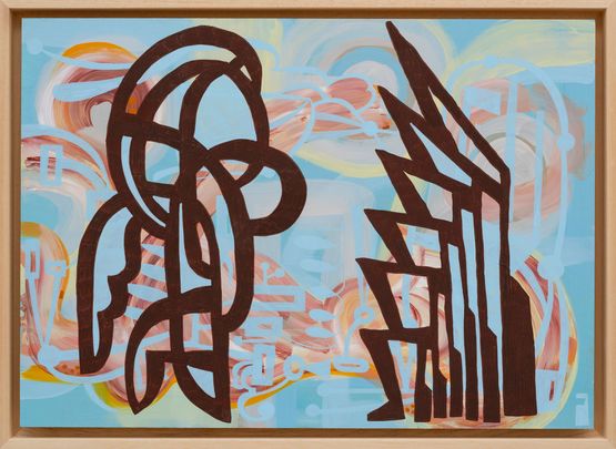 The Historical Creature Caught in the Struggle Between Master and Slave by Memed Erdener contemporary artwork Painting