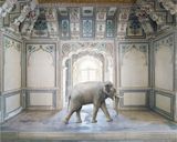 Ganeshas Stride Abha Mahal Ahichhatragarh Nagaur by Karen Knorr contemporary artwork photography