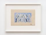 Blue Confrontation by Louise Bourgeois contemporary artwork painting print works on paper