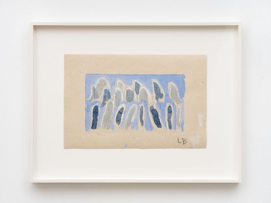 Blue Confrontation by Louise Bourgeois contemporary artwork Painting