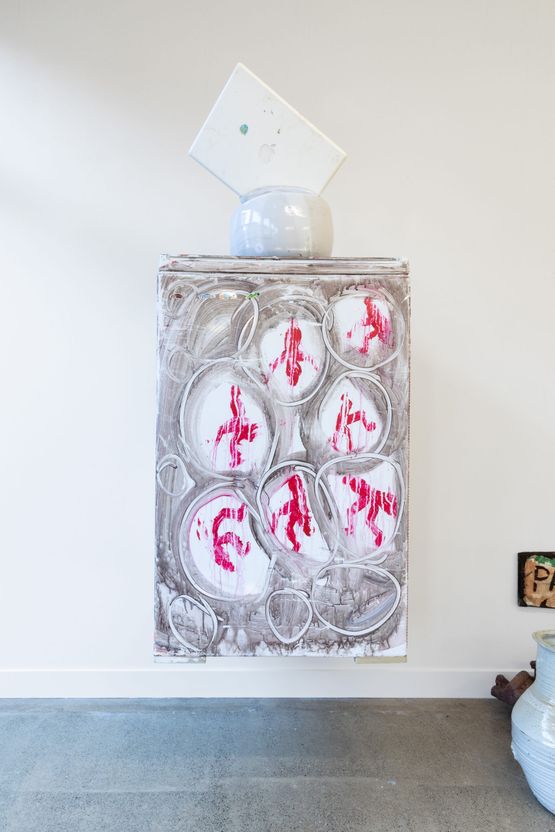 Whiteware washing machine by Karl Fritsch contemporary artwork Sculpture