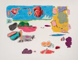 Untitled Amsterdam Suite 11 by Harold Cohen contemporary artwork drawing painting works on paper