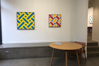 Contemporary art exhibition Ian Scott Minimal Lattices 19781988 at Hamish McKay Wellington New Zealand