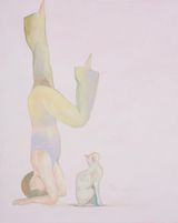 Where the Cat Gazes 1 by Xiao Hanqiu contemporary artwork painting