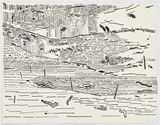 Landscape Above Below IV by Clive Van Den Berg contemporary artwork drawing painting works on paper
