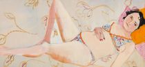 Hettie in the Summer by Chantal Joffe contemporary artwork Painting