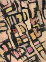 Formas IV by Oswaldo Vigas contemporary artwork painting works on paper
