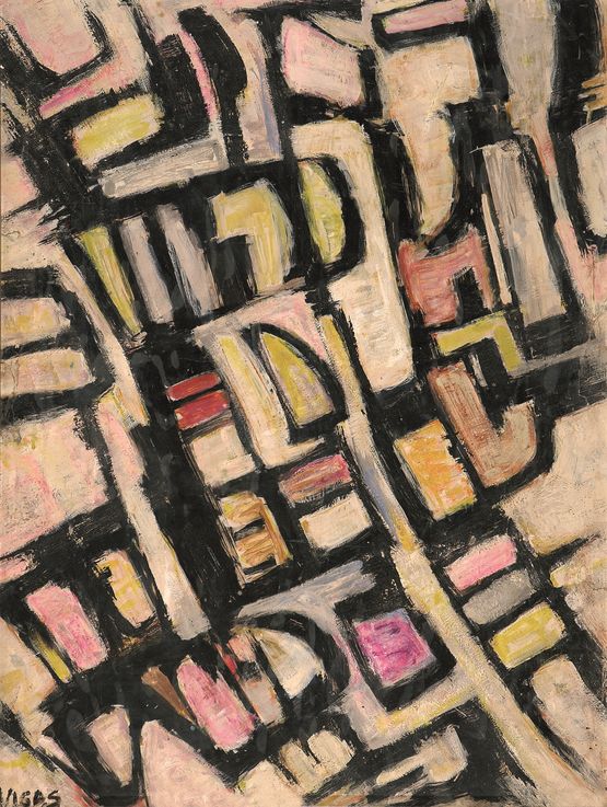Formas IV by Oswaldo Vigas contemporary artwork Painting