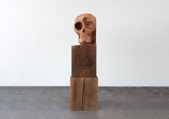 Untitled Cosmic Skull by Thomas Houseago contemporary artwork Sculpture