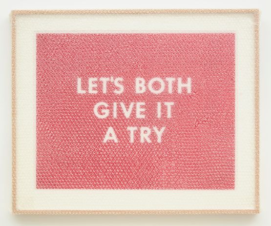 LETS BOTH OF US GIVE IT A TRY by Tammi Campbell contemporary artwork Works on Paper