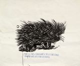 No Title Make all lines... by Raymond Pettibon contemporary artwork works on paper